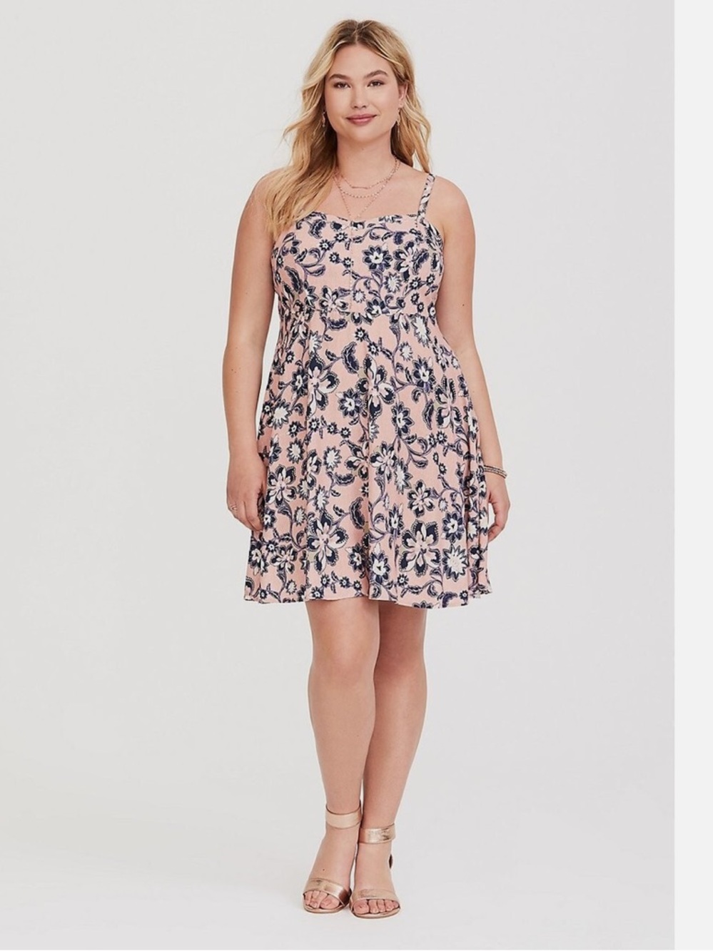 Torrid Mini Challis Sweetheart Dress